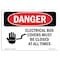 Signmission Safety Sign, OSHA Danger, 7" Height, 10" Width, Electrical Box Covers Must Be Closed, Landscape OS-DS-D-710-L-1193 - alternate 1
